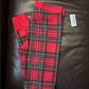 Old Navy Red and Green Plaid Lounge Pants